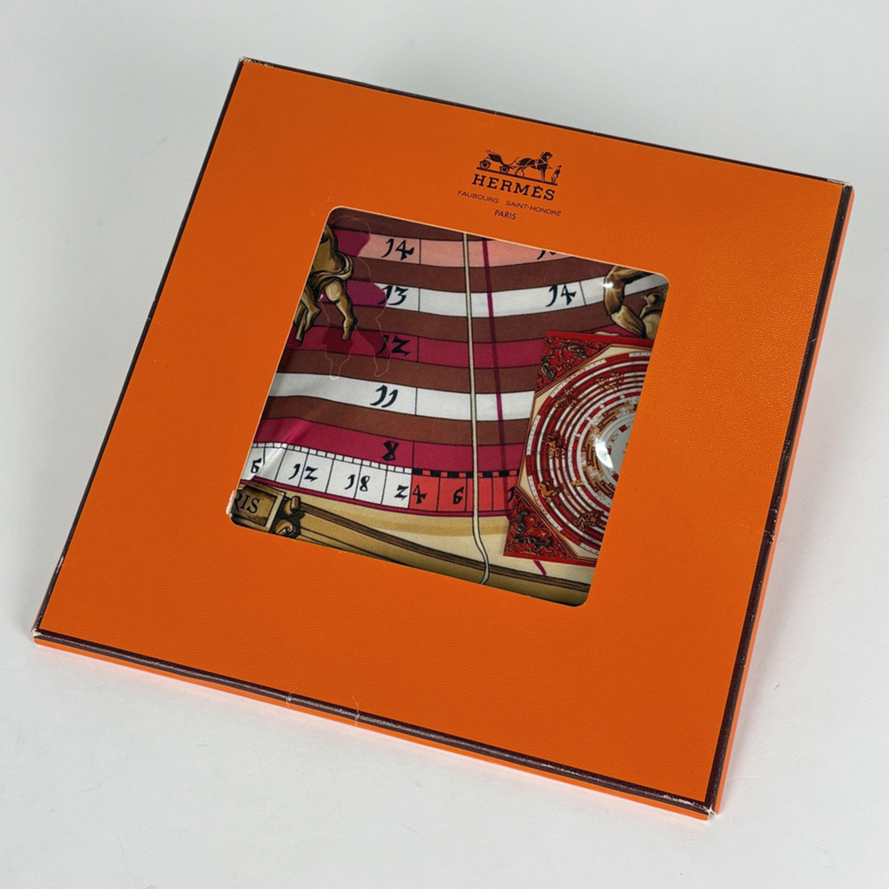 HERMES Pink Silk Scarf - Picture 4 of 4